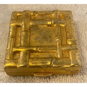 Estee Lauder Lucidity Bamboo Compact Gold Translucent Pressed Powder Vintage